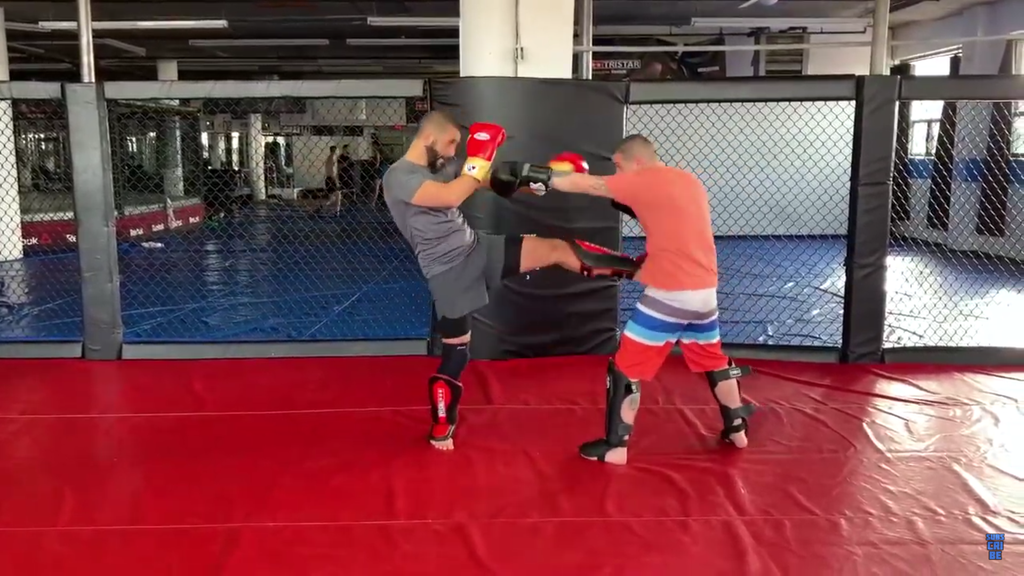 How To Intercept The Jab Or The Cross With A Front Kick By Firas Zahabi