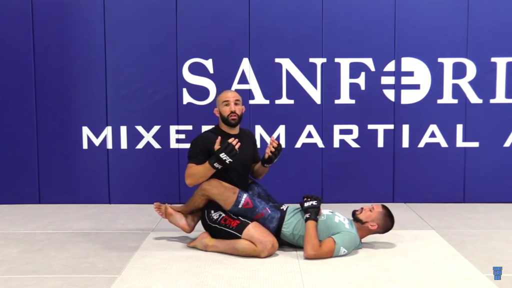 How to Ground And Pound From The Guard After A Double Leg By UFC Fighter Jared Gordon