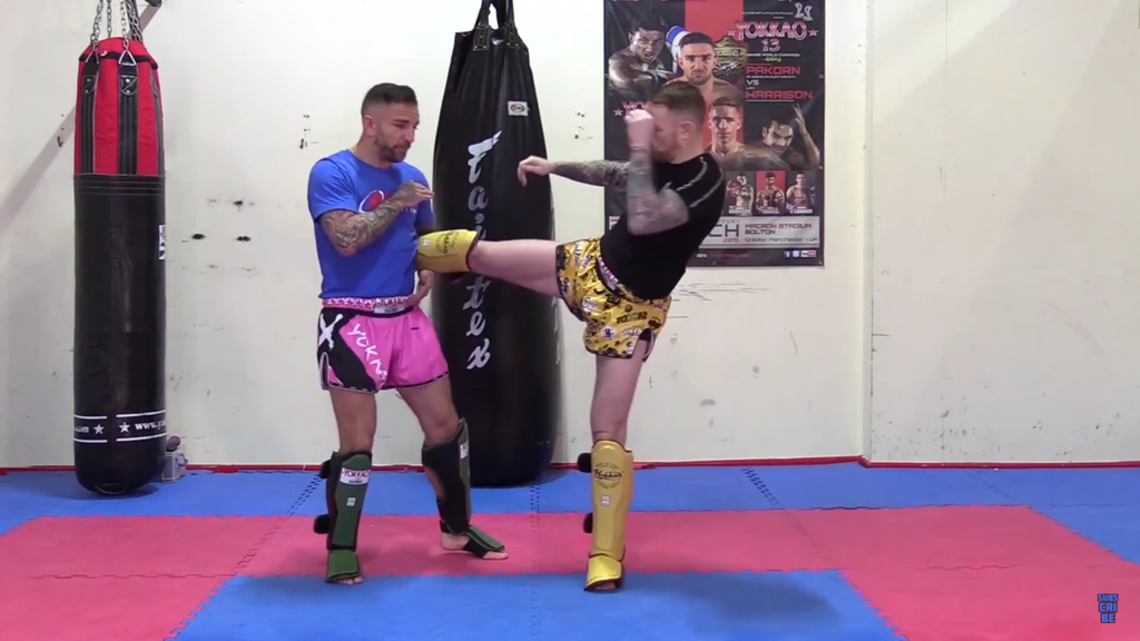 How To Catch A Basic Body Kick With UK Muay Thai Master Liam Harrison